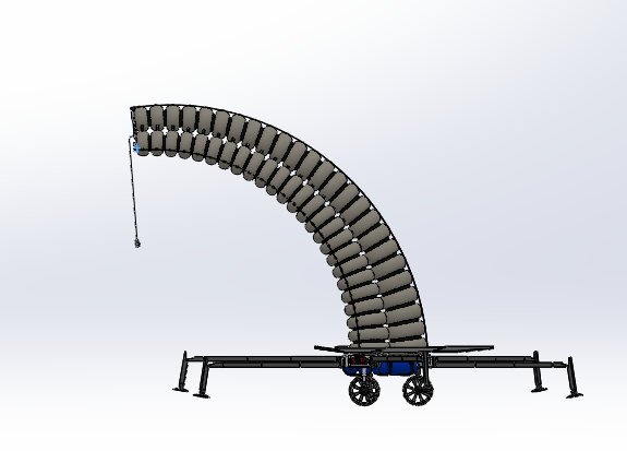 带充气标签的月球车