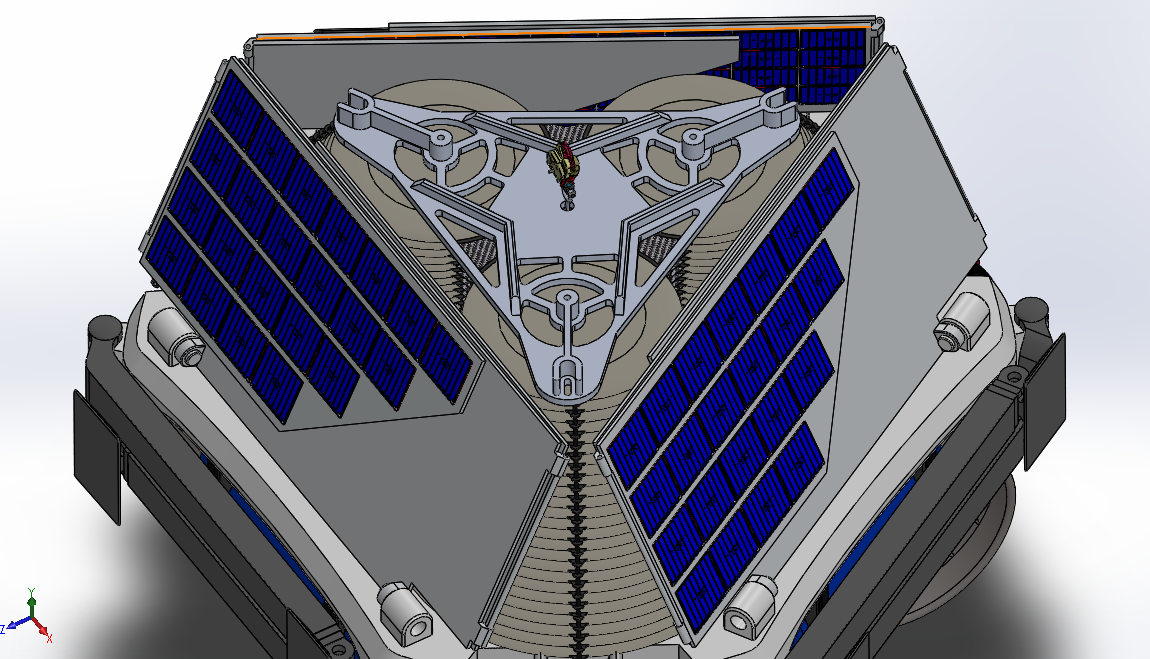 带充气标签的月球车