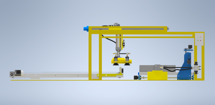 CNC数控进料系统3D数模图纸 INVENTOR设计