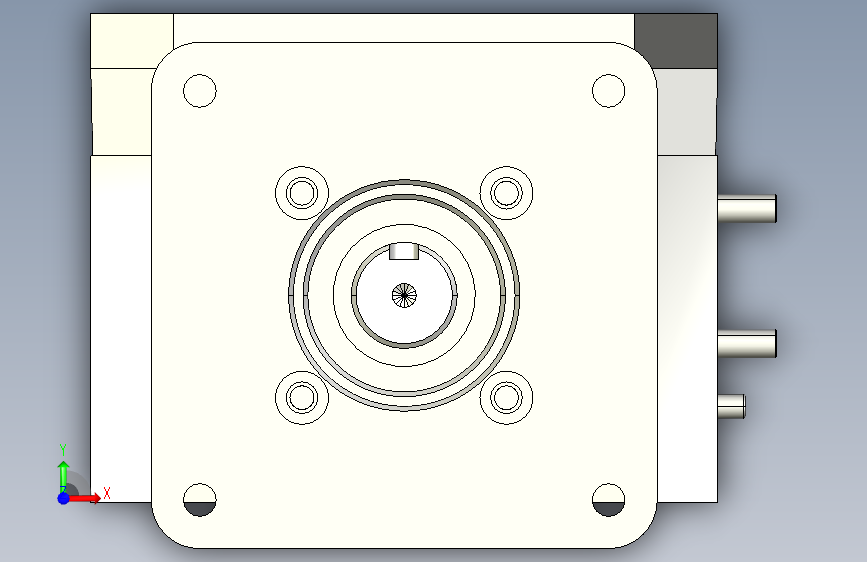 MK1TL-100GF-W320-C1齿形带头部双驱动 正面视图