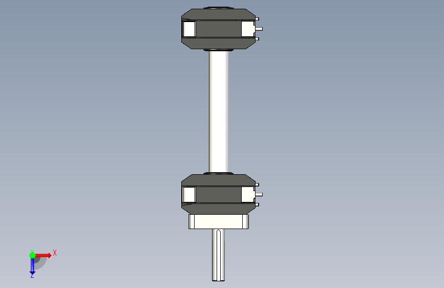 MK1TL-100GF-W320-C1齿形带头部双驱动 俯视图