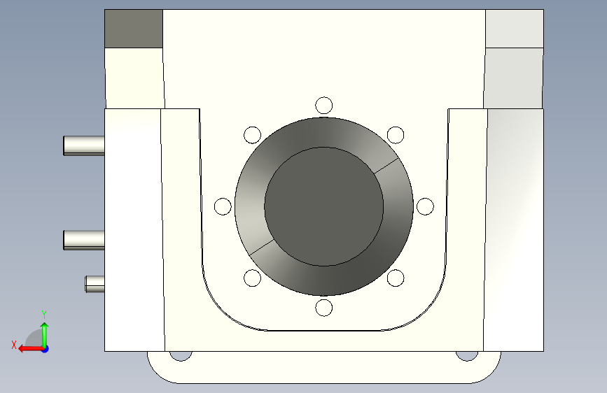 MK1TL-100GF-W320-C1齿形带头部双驱动 背面视图