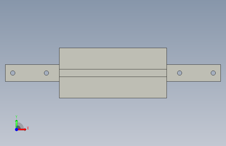 YB180CC160-C1主梁连接梁 正面视图