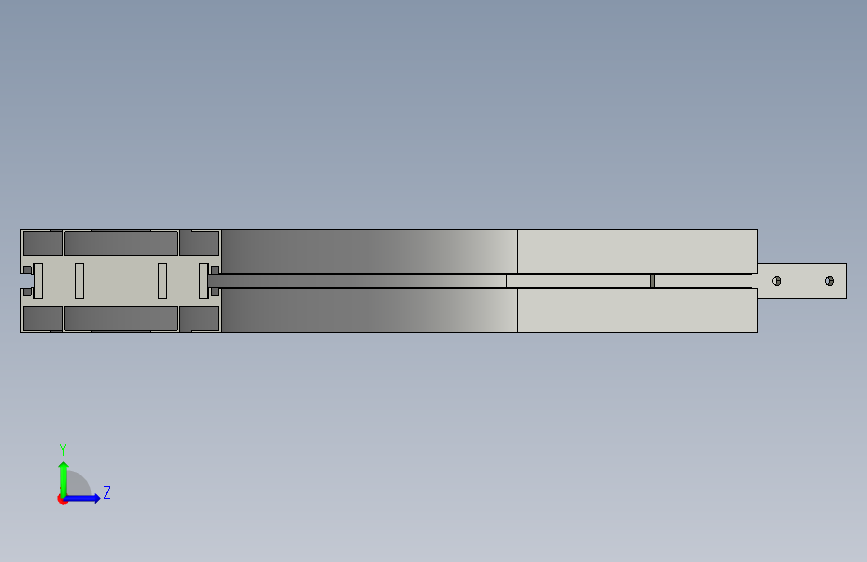 YBBP60A145R5-C1水平普通弯头 左侧视图