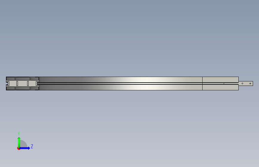 YBBP90A180R10-C1水平普通弯头 左侧视图