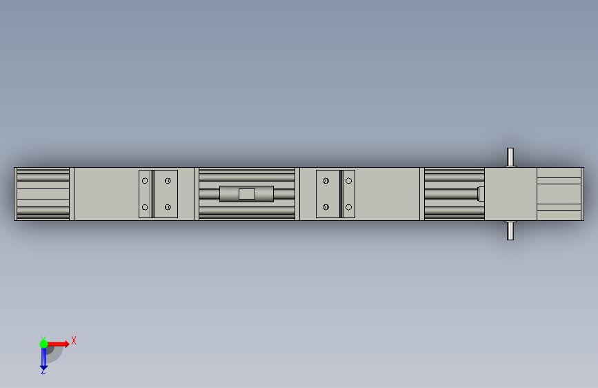 YCLA950A-C1轨道宽度调节机构 俯视图