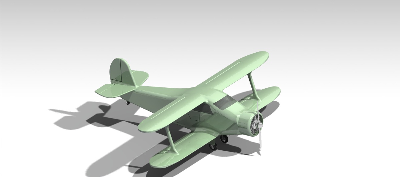 beech-g17s-staggerwing-aircraft IGS飞机