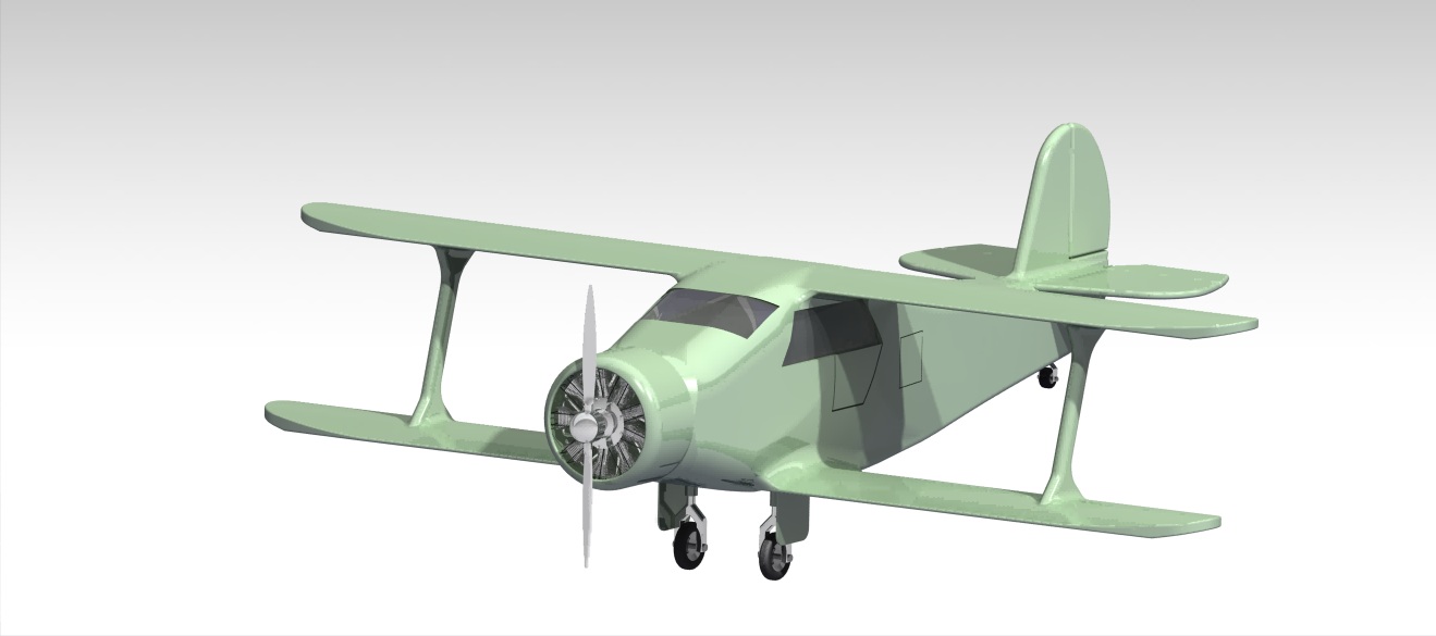 beech-g17s-staggerwing-aircraft IGS飞机