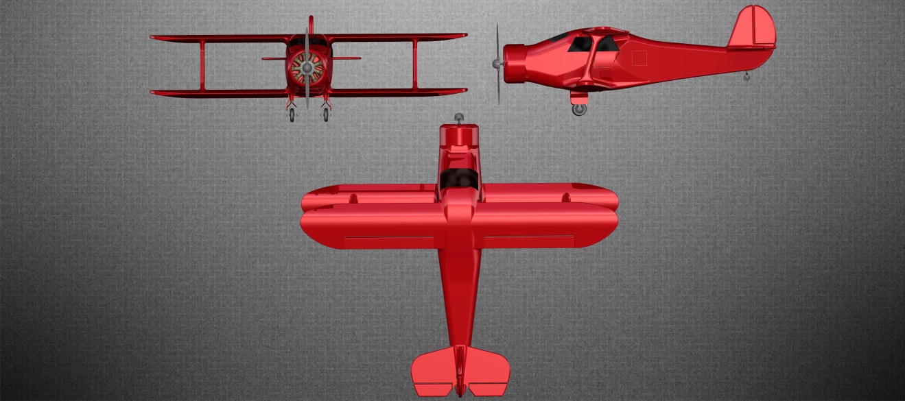 beech-g17s-staggerwing-aircraft IGS飞机