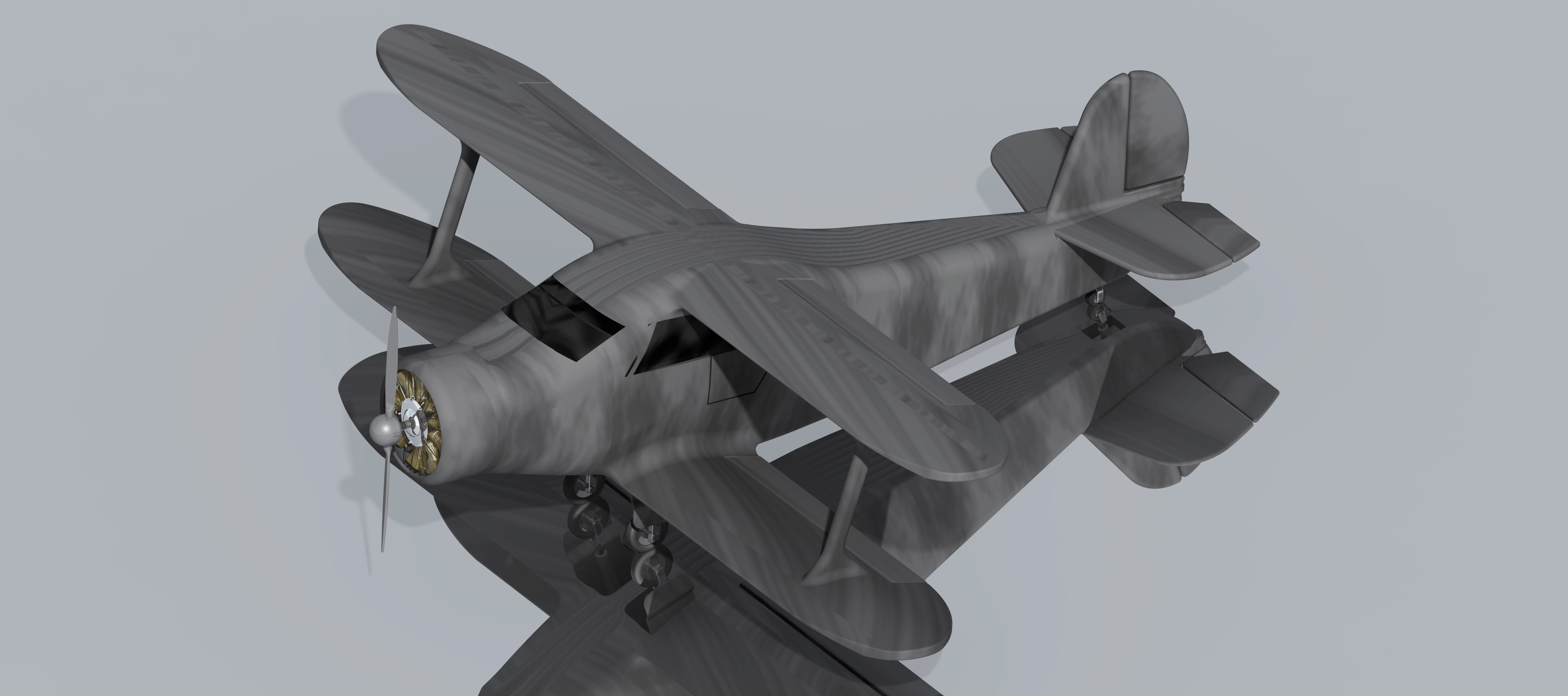 beech-g17s-staggerwing-aircraft IGS飞机