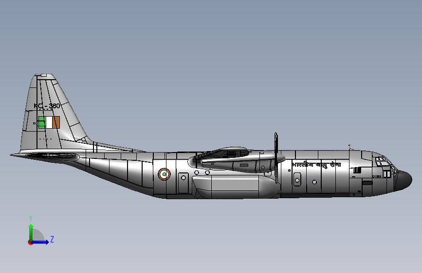iaf-lockheed-martin-c-130j-super-hercules SW飞机_SOLIDWORKS 2011_模型图纸下载 – 懒石网