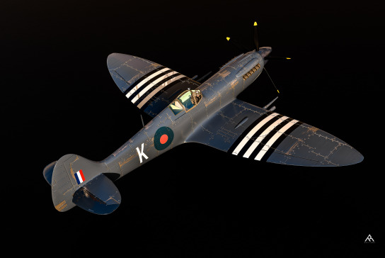 supermarine-spitfire-mk-xiv-c-e STP IGS飞机