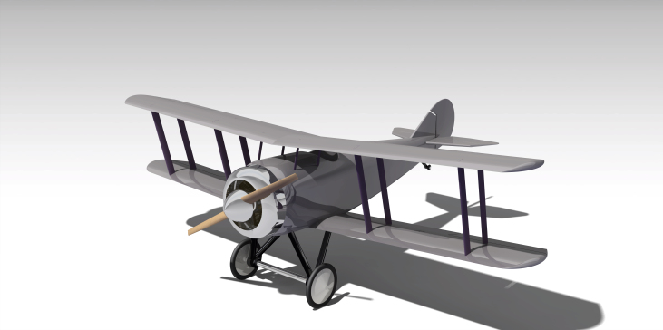 ww1-standart-e-1-aircraft CATIA STP飞机