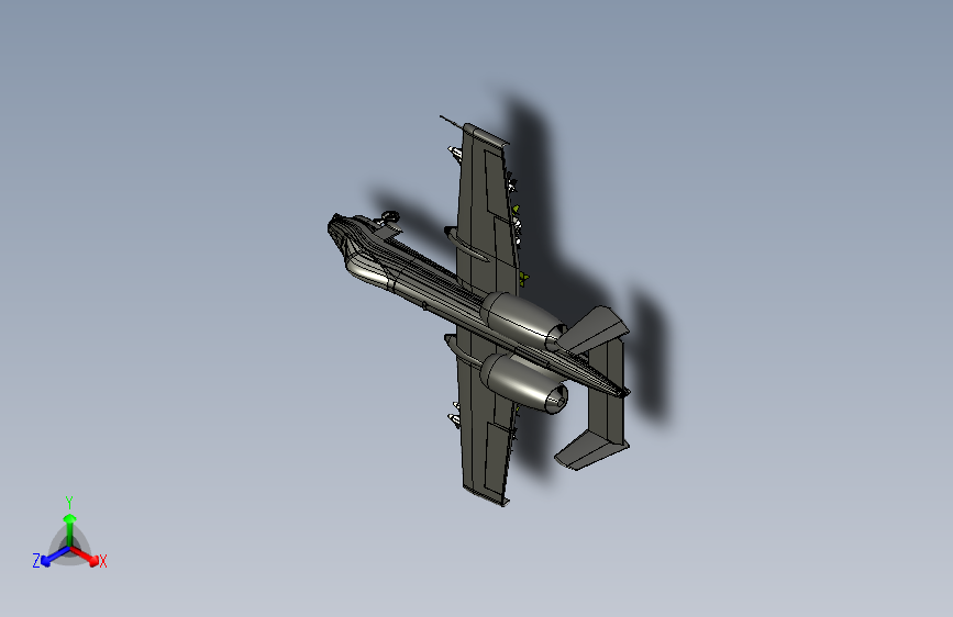 A-10 thunderbolt CATIA IGS STP飞机