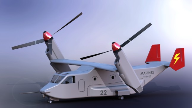 V-22 倾转旋翼机 鱼鹰 CATIA STP飞机