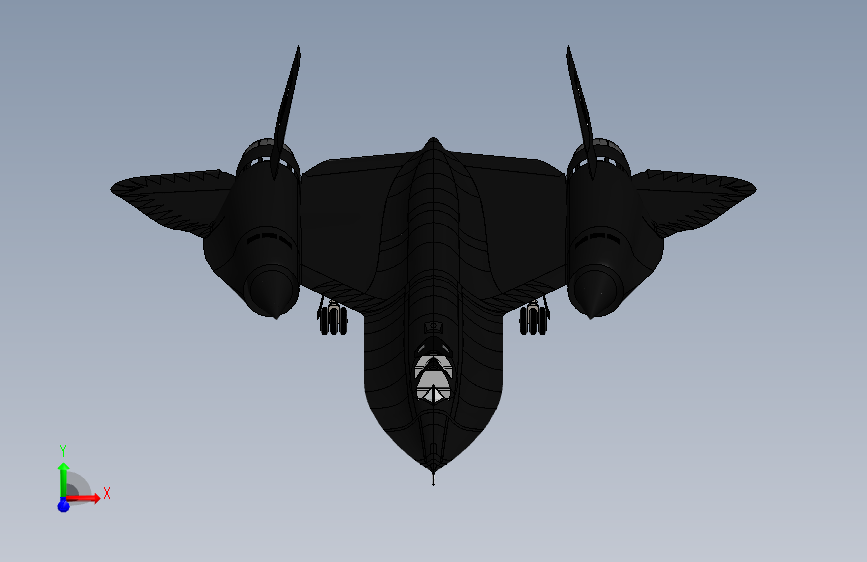 黑鸟侦察机 sr-71 blackbird SW飞机