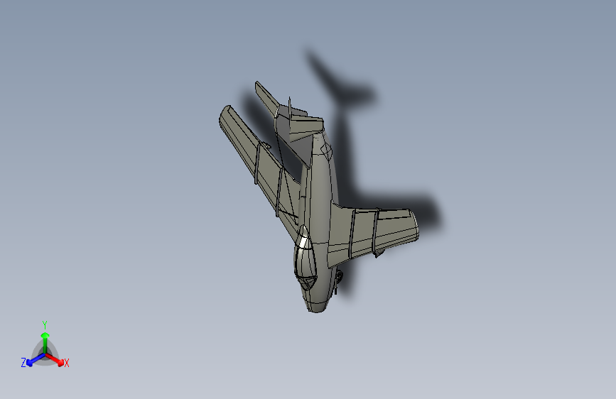 米格15 mig15 CATIA igs stp飞机