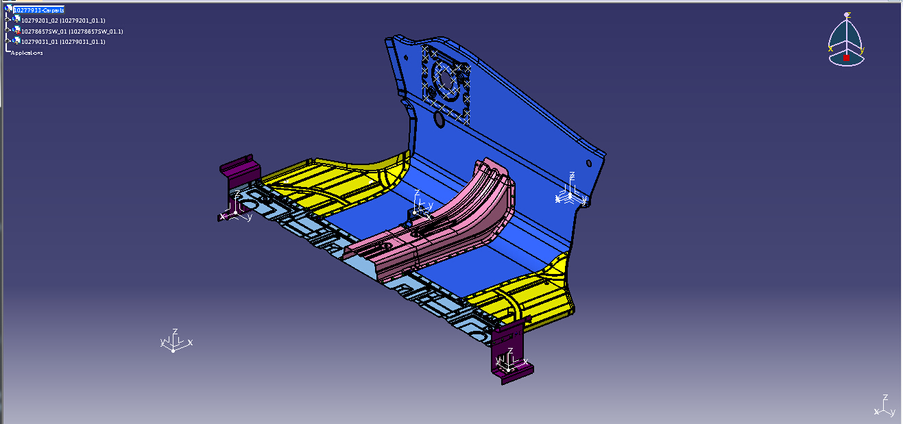 汽车前围板和前围板夹具总成