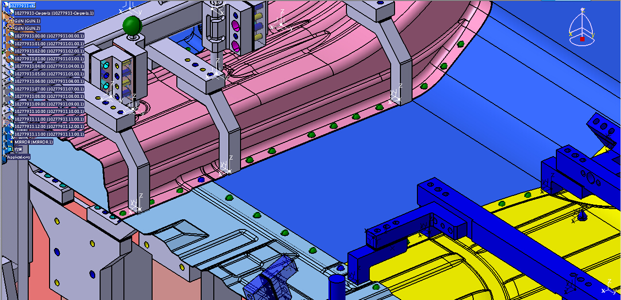 汽车前围板和前围板夹具总成
