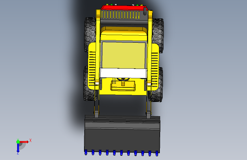 JCB拖拉机_SOLIDWORKS 2020_模型图纸下载 – 懒石网