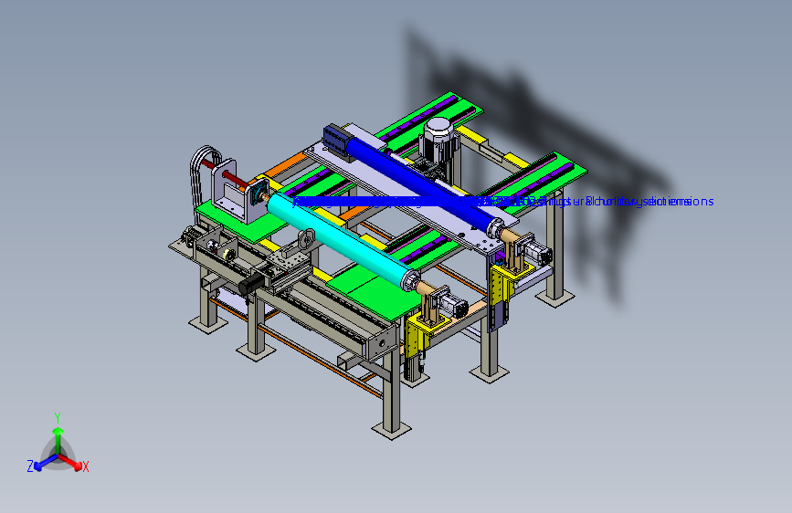 belt cuting machin皮带切割机3D数模图纸 STP格式