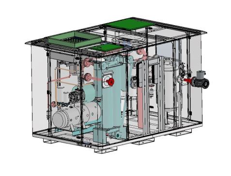 biogas沼气压缩机3D数模图纸 STP格式