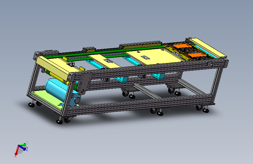智能电子输送线三维设计