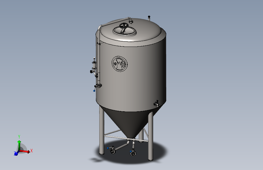 啤酒发酵罐1000L