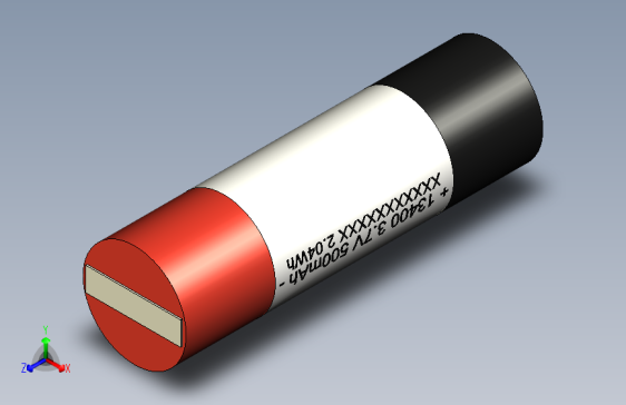 13400 3.7v 550mAh 锂电池