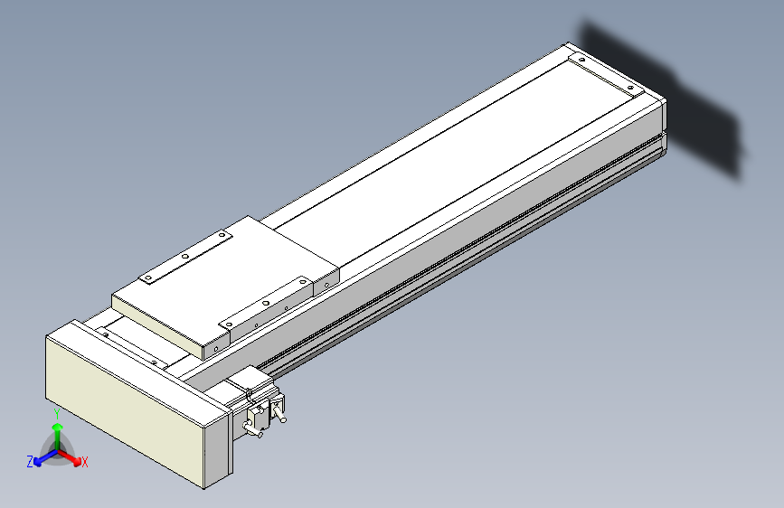 ZCH17-500-BL-400W-C4 ZCH17螺杆驱动全封闭直线模组 本体宽170mm
