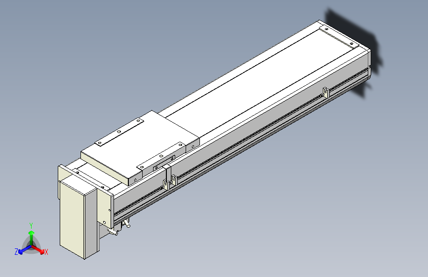 ZCH17-500-BM-400W-C4 ZCH17螺杆驱动全封闭直线模组 本体宽170mm