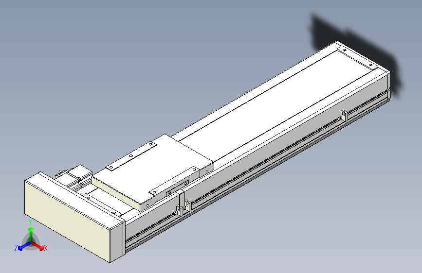 ZCH17-500-BR-400W-C4 ZCH17螺杆驱动全封闭直线模组 本体宽170mm