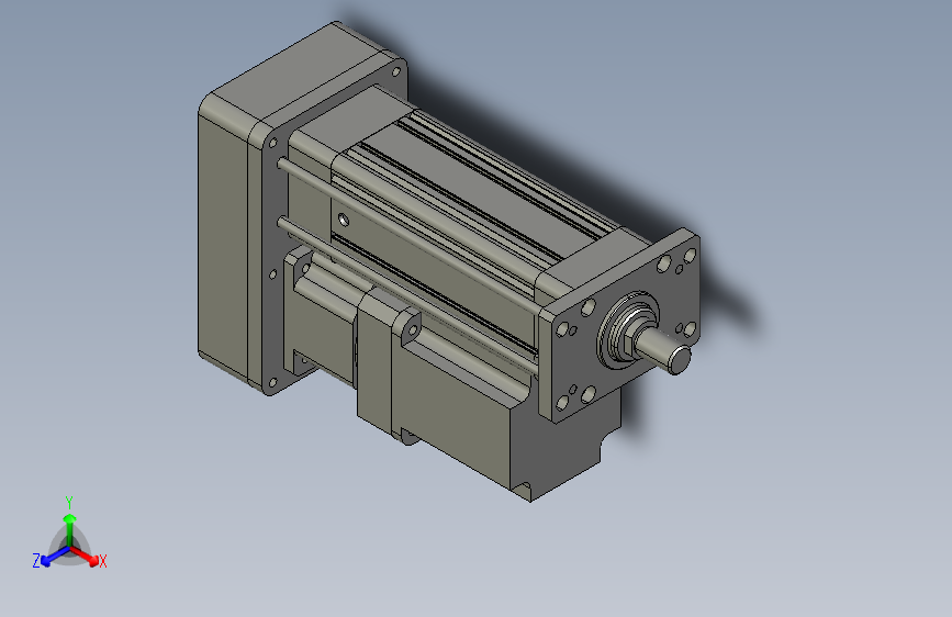 ZISON100-100-QD-W-P10-1KW+减速机 折返式伺服电缸ZISON100