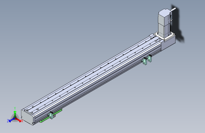 ZTB6-500-BM-100W伺服电机ZTB6同步带直线模组 100W伺服电机 本体宽65mm