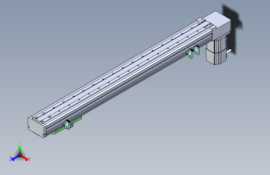 ZTB6-500-BW-100W伺服电机ZTB6同步带直线模组 100W伺服电机 本体宽65mm