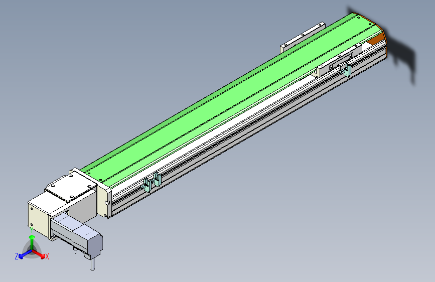 ZTB10-L-500-100W伺服电机 ZTB10同步带直线模组 100W伺服电机 本体宽102mm