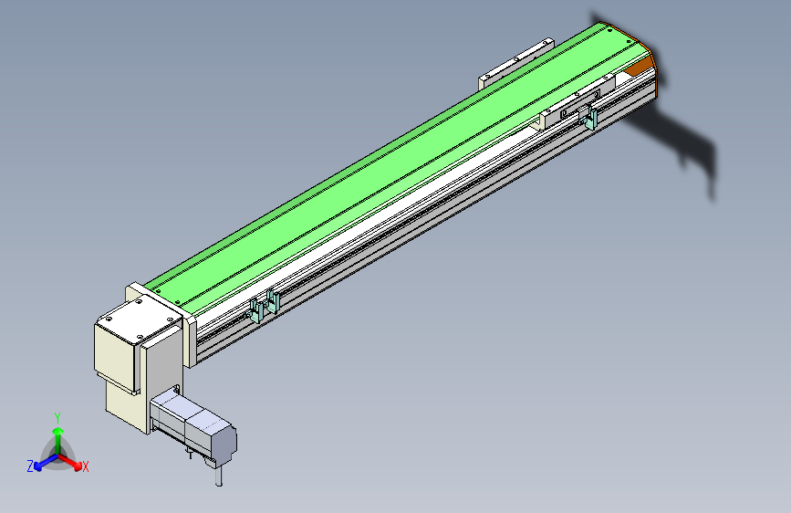ZTB10-LD-500-100W伺服电机 ZTB10同步带直线模组 100W伺服电机 本体宽102mm