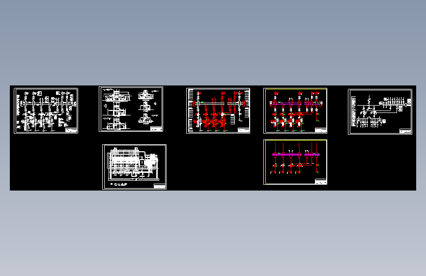 发电厂电气主接线及配电装置设计CAD图纸_1903472
