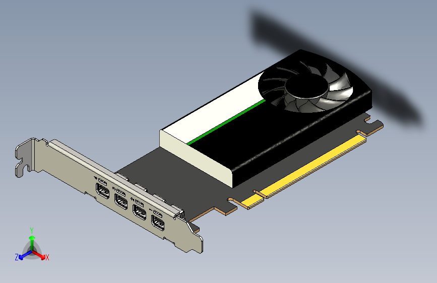 精简版显卡 PNY Nvidia T1000 8GB