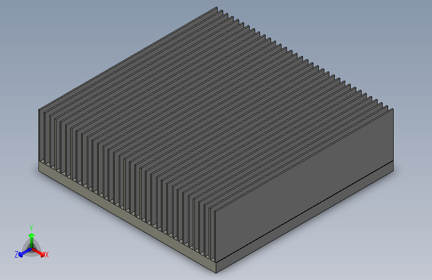 被动式铝制冷却器 100x100x30