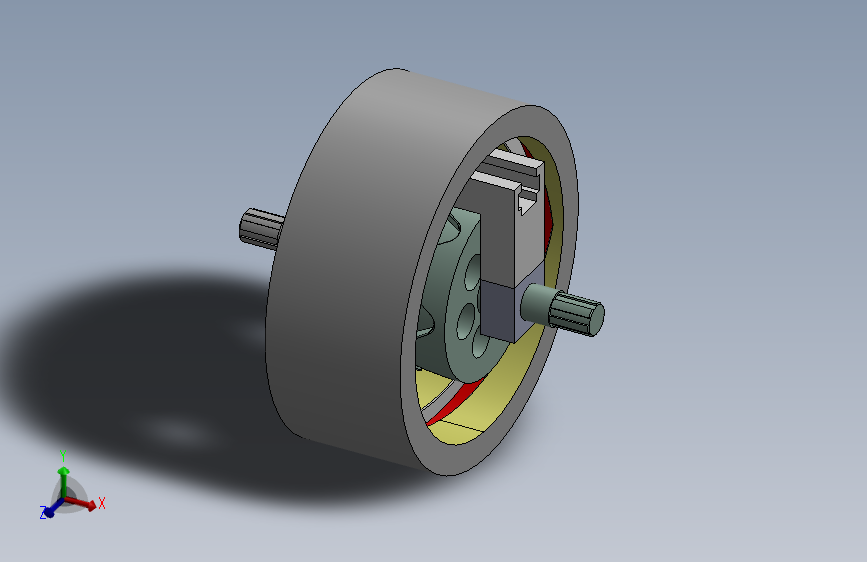 同轴筒形凸轮机构3D图纸 Solidworks设计