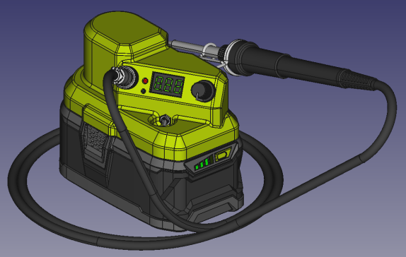 Ryobi 电池用 T12 数字控制器焊台