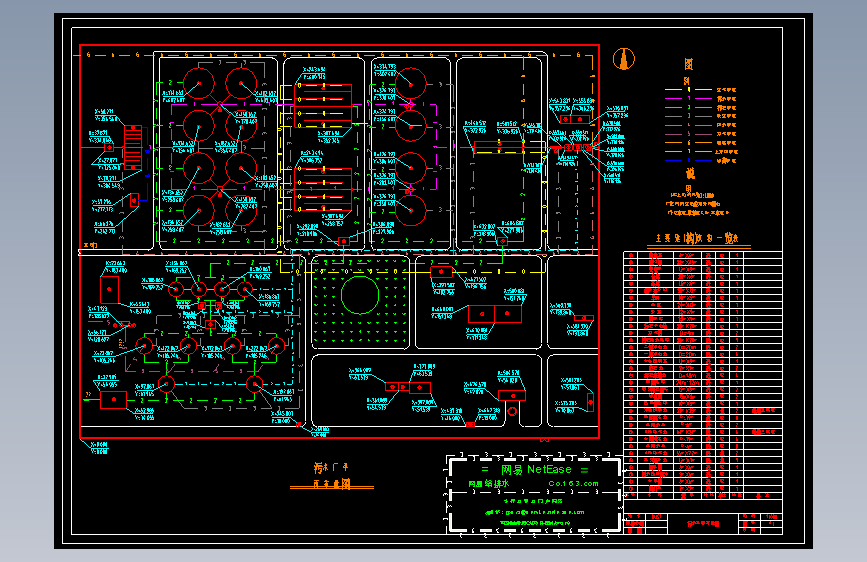 污水处理厂平面布置图