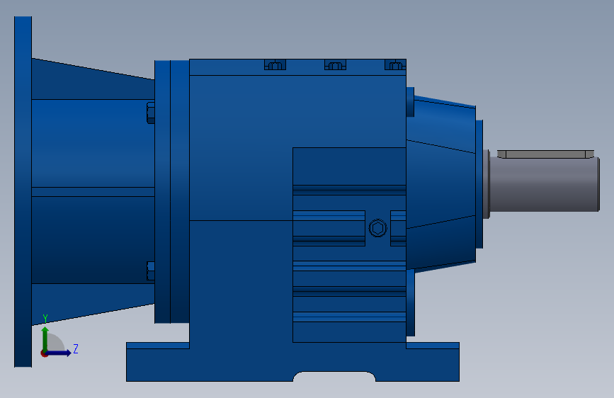 R27zp斜齿轮减速机 Solidworks 2020 模型图纸下载 – 懒石网