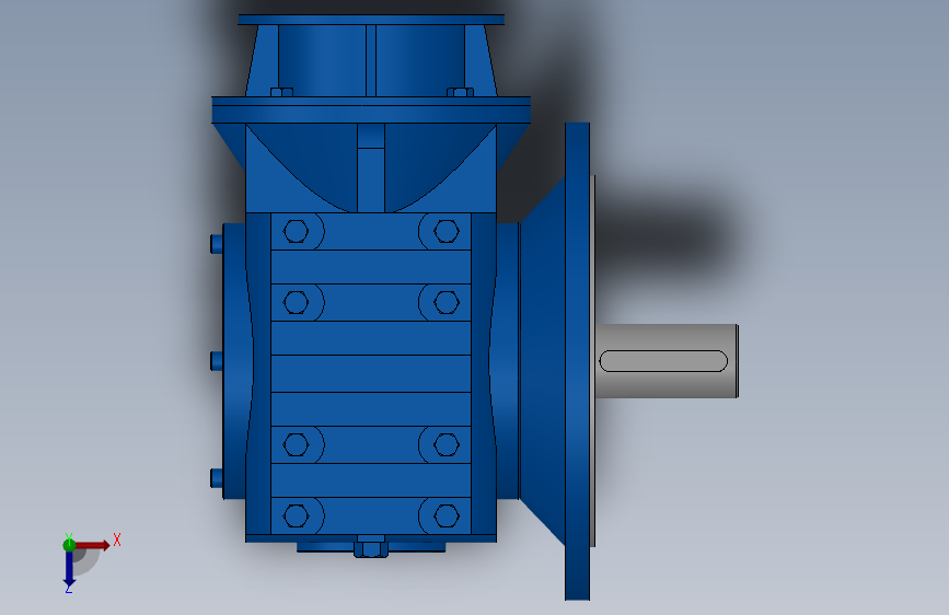 SF97ZP蜗轮蜗杆减速机[SF97-12.75-M1-A-P100]_1960_SOLIDWORKS 2020_模型图纸下载 – 懒石网