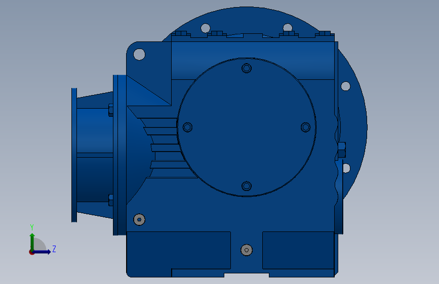 SF97ZP蜗轮蜗杆减速机[SF97-12.75-M1-A-P100]_1960_SOLIDWORKS 2020_模型图纸下载 – 懒石网