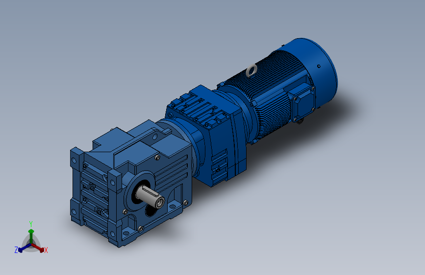 K37R17组合式螺旋锥齿轮减速机[K37R17-Y0.18-4P-127-M1-0°-A]_1047