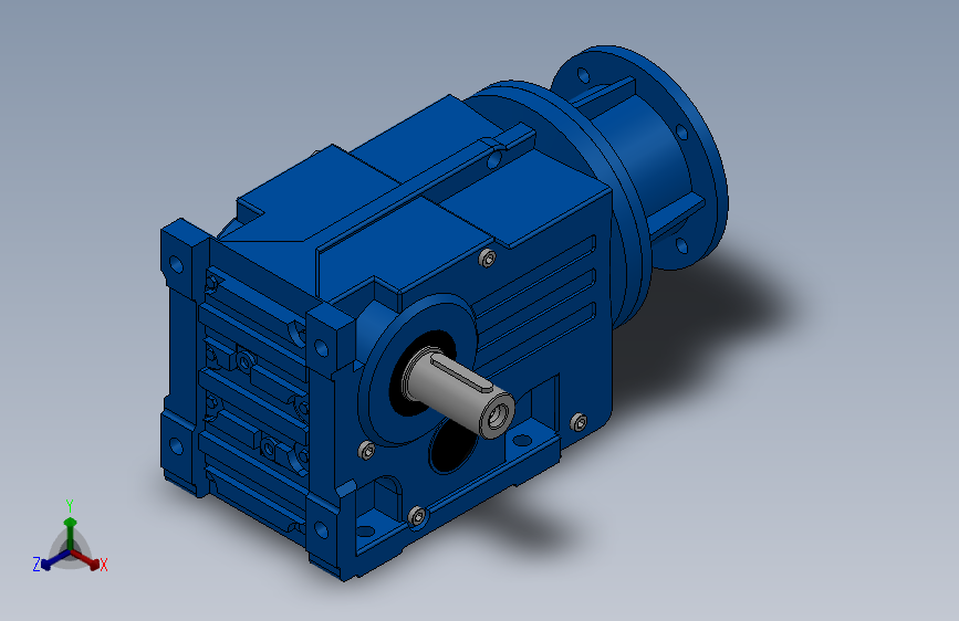 K47ZP联接法兰斜齿轮减速机[K47-5.81-M1-A-P63]_1452