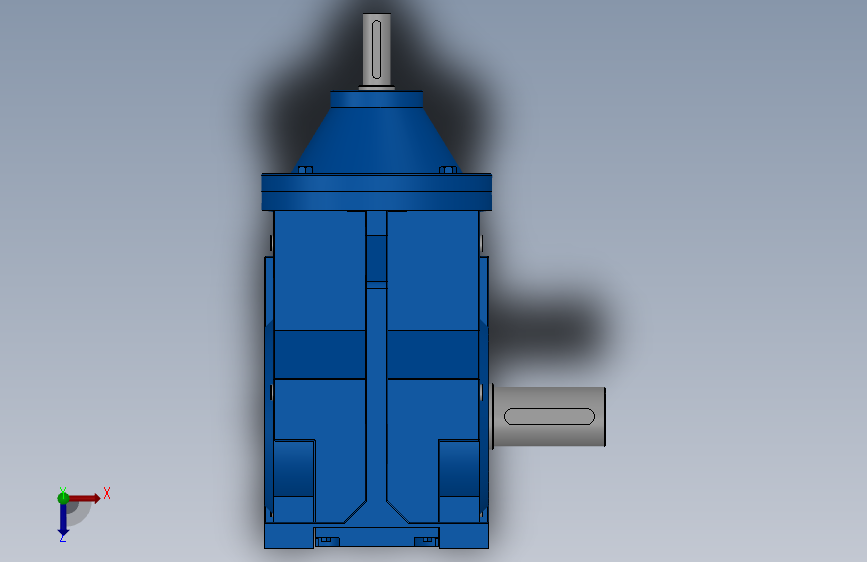 KS107轴输入螺旋锥齿轮减速机[K107S107-10-M1-A]_8346_SOLIDWORKS 2020_模型图纸下载 – 懒石网