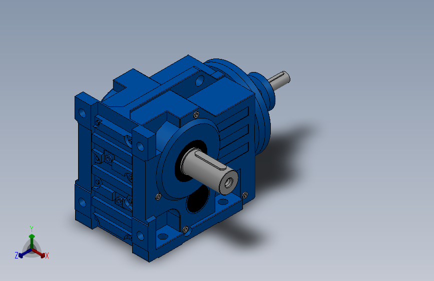 KS107轴输入螺旋锥齿轮减速机[K107S107-10-M1-A]_8346_SOLIDWORKS 2020_模型图纸下载 – 懒石网